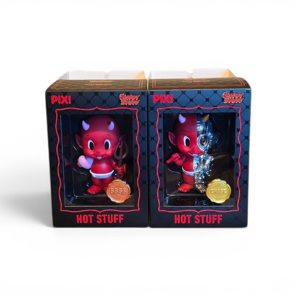 Thrilljoy PIX Hot Stuff the Little Devil Vinyl Figure Set Standard & Chase Set